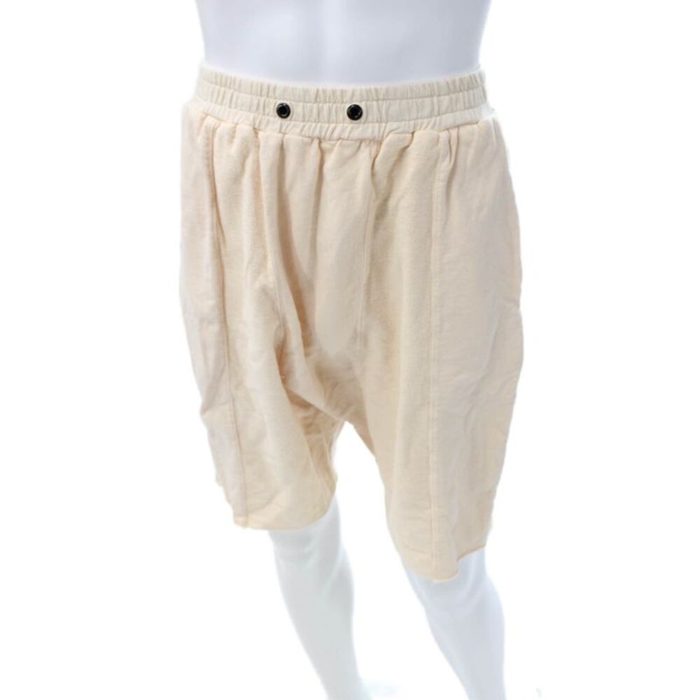 Daniel Patrick Mens Sweat Shorts Beige Cotton Drawstring Summer Size L